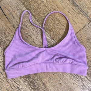Alo Ribbed Bra - Purple